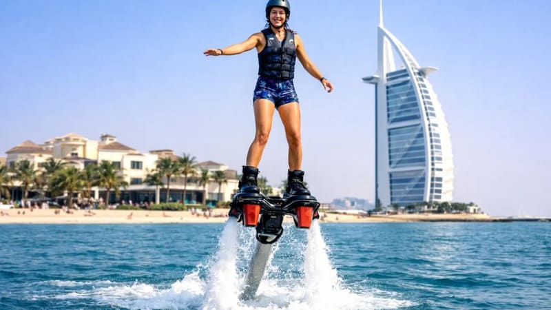 Fly Board Burj Al Arab — Умм-Сукейм, у Burj Al Arab, Дубай